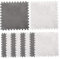 baby play mats for floor,10 Pcs Grey & White Foam Floor Tiles, padded play mat for baby kids foam play mat Square Interlocking Carpet thick play mat for baby Climbing,11.8x11.8