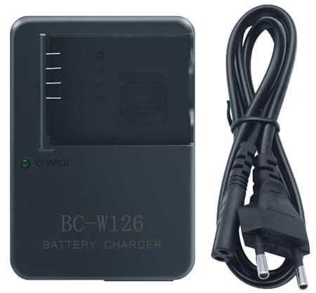BC-W126 Ladegerät für Fujifilm FinePix X-H1 X-PRO1 X-PRO2 X-PRO3 X-T1 X-T2 X-T3 X-T10 X-T20 X-T30 X-T100 X-T200 XE1 XE2 XE3 XA1 XA2 XA3 XM1 HS35 HS33
