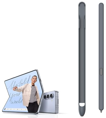 BaiFu Stylet S Pen pour Galaxy Z Fold 6/Fold5/Fold4/Fold3 - Edition Fold avec Emplacement - Gris