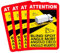 GamesMonkey® - Adesivi Ufficiali per Punti Ciechi dei Camion - Attention_Angoli Morti Blind Spot - Qualità Premium - Garanzia 8 Anni - Anti-UV - AntiGraffio (8)