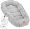 Musselin Babynest Nestchen Baby 90x50 cm - Babynestchen Neugeborene Nest für Kinder Bett und Babybett tragbar Kuschelnest Coccon für Jungen und Mädchen Baumwolle Grau