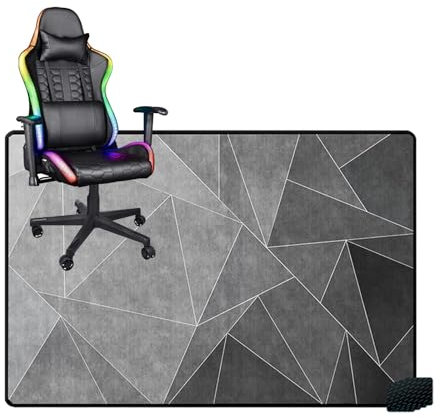Desk Chair Mat for Hard Floors Scratch Resistant Chair Mat for Laminate Floor Protection Includes 4 Pcs Rug Grippers Gaming Carpet 140x160CM