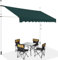 RELAX4LIFE Klemmmarkise 300 cm breit, Markise Balkon ohne Bohren, Höhenverstellbare Balkonmarkise mit Handkurbel, Sonnenschutz für Terrasse Balkon Veranda (300x175cm, Grün)