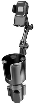 Zanthicia Flexible Car Phone Mount Holder Easy Installation For Driving Experience Installation Process Is Quick And Easy - Simply Rotate Base To Expand Phone Holder Cup Extender Multifunctional