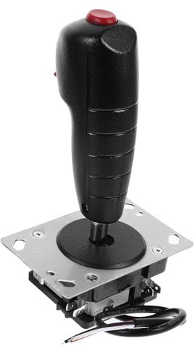 BESTYASH Flight Joystick Gaming Rocker Flight Stick Game Console Accessories with Easy Installation Precise Control Aluminum Alloy Pvc