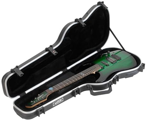 SKB 1SKB-FS-6 geformte Standard elektrische Gitarre (TSA-Verschluss, überzogener Handgriff)