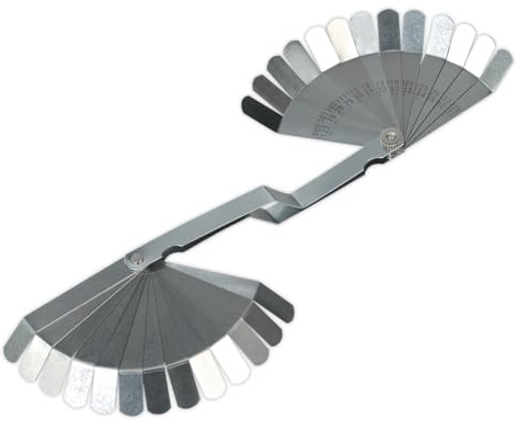 SEALEY Feeler Gauge 26-blade Offset Dual Marked
