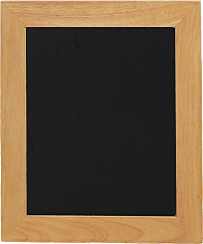 Securit Kreide-Wandtafel 30 x 40 cm, lackiert, Teak | Melaminoberfläche - Lackierter Hartholzrahmen - Montagekit enthalten