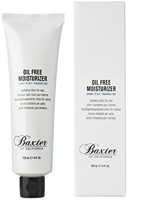 Baxter of California Oil Free Moisturizer, fettfreie Feuchtigkeitscreme mit Aloe Vera, grünem Tee und Vitaminen E, D, A, für empfindliche Haut, 120 ml