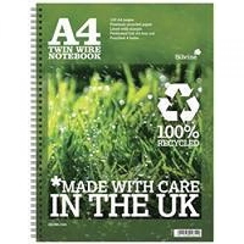 Silvine R102 - Premium Recycled A4 Twinwire Notebook 120 Page PK5
