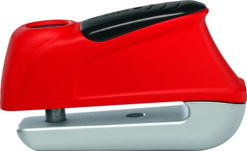 ABUS Bremsscheibenschloss Trigger Alarm 350 - Motorradschloss mit 100 dB Alarm - ABUS-Sicherheitslevel 9 - Rot