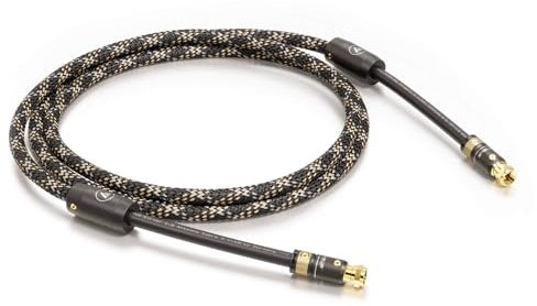 ABVERKAUF * SONDERPEIS * VIABLUE TVR 2.0 Silver SAT-Kabel * 1 Stück * Versilberte OFC Kupferlitzen * 6-Fach Schirmung * T6s Antennenstecker * Ferritfilter * 100 cm * 1.0 m