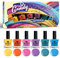 Nagellack-Set Regenbogen - 6 Lebendige Farben, Glänzendes Finish, 10-ml-Fläschchen, Qualitätsarbeit