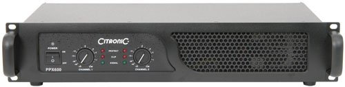 Citronic AMP30 - 2U Rackmount Power Amplifier, 2 Channels, 600W Bridge Mode, Clip Limiter, Fan Cooling, 6.3mm Jack & XLR Sockets, Ground Lift, Low Profile Install