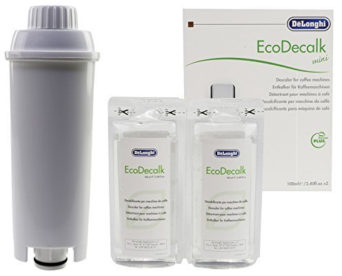 Delonghi Eco Nokalk Espresso Coffee Maker Natural Descaler & Water Filter 200ml