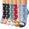 Ambielly Socken aus Baumwolle Thermal Socken Erwachsene Unisex Socken/Größe 35-41 Mehrfarbig/Packung