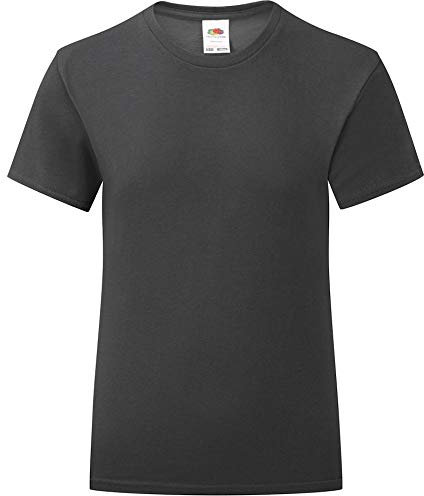 Fruit of the Loom Iconic T-Shirt Size S - 5XL, black, L
