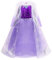 YOSICIL Filles Robe pour Enfants de Princesse Baguette de Soirée Manches Longues Costume Fête Noël Anniversair Partie Halloween Carnaval Cosplay Déguisements Manches Longues,Violet,140