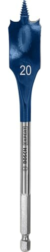 Bosch 1x Brocas fresadoras planas EXPERT Self Cut Speed | para Madera blanda, Aglomerado, Ø 20,00 mm, Professional Accesorios Taladro