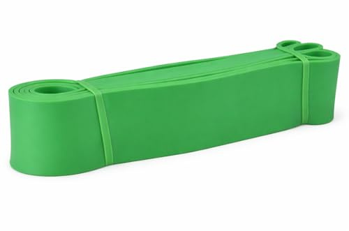 FFitness Widerstandsband Grün 50-125 lb / 22-55 kg | 4,5 cm Breite | Premium-Fitnessbänder für Pilates, Yoga, Krafttraining, Physiotherapie und Rehabilitation
