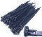 Pack of 100 Cable Ties Resealable 200 mm x 4.8 mm Black Removable Reusable Nylon Reusable UV Stable