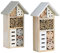 ESTEXO Insektenhotel Insektenhaus Nistkasten Brutkasten Insekten Hotel Holz Bienen Unterschlupf Schmetterling (2X 26x13x8,5 cm)