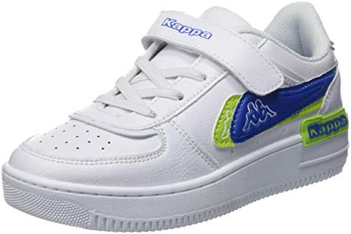 Kappa Unisex Kinder Bash Lr Nc K Laufschuh, White Blue, 33 EU