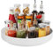 Ovicar Lazy Susan Schrank-Organizer – 33 cm Metall-Drehteller Lazy Susan für Küche, Gewürzregal, Speisekammer, Schrank, Badezimmer, Arbeitsplatte, Kühlschrank, Tisch, Aufbewahrung, Weiß