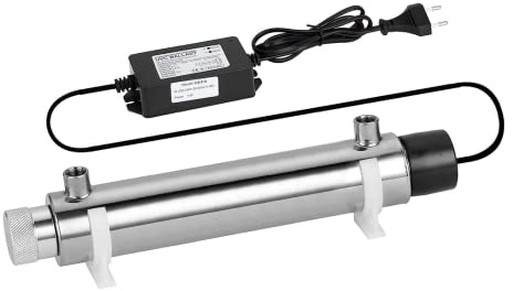 SANITLINE Filtre stérilisateur UV, désinfection de l'eau par lampe UV, désinfection pour aquariums, bassins, piscines, garantie de qualité, 16 watts
