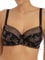 Freya Offbeat Decadence Underwired Side Support Bra (38DD, Black)