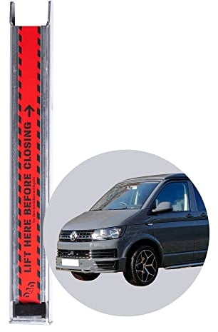 040 Parts Verbesserter Heckklappenaufsteller kompatibel für VW T5, T6, T7 Transporter Zubehör oder Multivan mit Breiten Dämfern Zubehör Heckklappenunterstützung Heckklappenständer