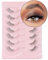 Onlyall Halbe Wimpern Natürlich Falsche Wimpern Klare Band 10 Paar Lashes Cateye Wispy Künstliche Wimpern 3d Cat Eye Half Lashes-C07