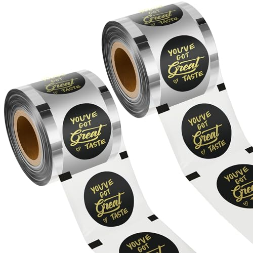 Henoyso 2 Roll Cup Sealer Film for Sealing Machine 90-105 mm 6400 Cups Bubble Tea Sealer Film for 16 oz Plastic Cups for Bubble Tea, Water, Coffee, Juice, Soda (Great Taste Style)