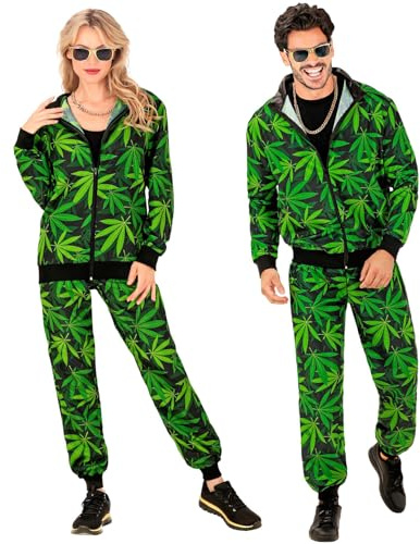 Kostüm Trainingsanzug, Hippie Groovy Love Party, Neon, Flower Power, 80er Jahre Outfit, Jogginganzug, Bad Taste Outfit, Faschingskostüme