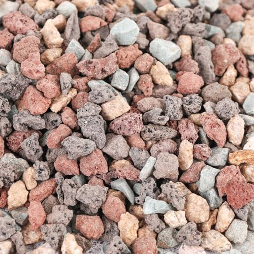 VGOODALL 900g Mix Horticultural Lava Rocks for Plants, Aquarium Gravel Decorative Succulent Gravel for Fish Tank Vase Fillers Topping Decorative Potting Soil