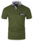 LIUPMWE Poloshirts Herren Kurzarm Golf Poloshirts mit Tasche Kontrastfarbe Ausschnitt Baumwolle Basic T-Shirt Polohemd Sommer,XL,Grün+New