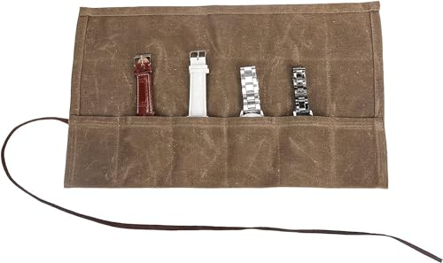 Borsa organizer per orologio, custodia per orologio, custodia espandibile, contiene 6 cinghie, impermeabile, per cinturini per orologi, penne