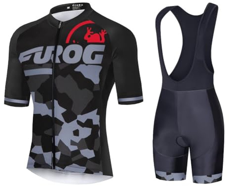 UGLY FROG Pro Team Cycling Jersey Set,Summer Cycle Shirt MTB Bike Clothing Bib Short Kits 20D Gel Pad