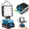 Kabellose Akku Lampe mit Akku und Ladegerät, 48W 4800LM LED Arbeitsleuchte, 2 Helligkeitsstufen Led Strahler Kompatibel Für Makita 18v akku, Tragbares Baustrahler Akku mit Typ C und USB-Aufladung