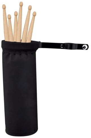 Namvo Drumstick Bucket Drumstick-Tasche aus Nylon mit Aluminiumklemme für Notenständer