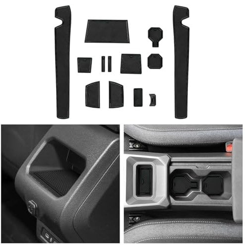 CDEFG Compatible with Dacia Duster 3 III 2024 2025 Rubber Mats Centre Console Non-Slip Mats Duster 3 Non-Slip Rubber Car Mat Duster 2024 Hybrid Accessories (Black)