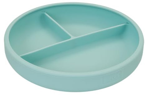 Little Lurch Teller Kinderlerngeschirr aus Silikon mit Saugfuß harmony mint