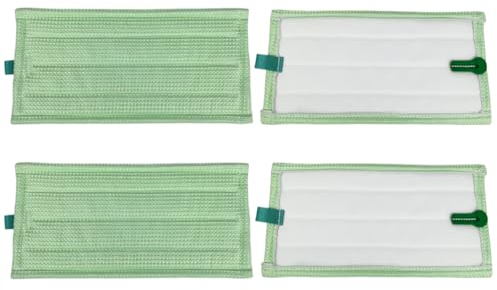 4 panni per la pulizia, compatibili con Vorwerk Tiger Folletto SP 600