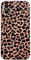 AMART for iPhone 12 Case Cute, Brown Leopard Animal Print Phone Case Women Girls Retro Cheetah Matte Soft Slim TPU Protective Phone Cover for iPhone 12