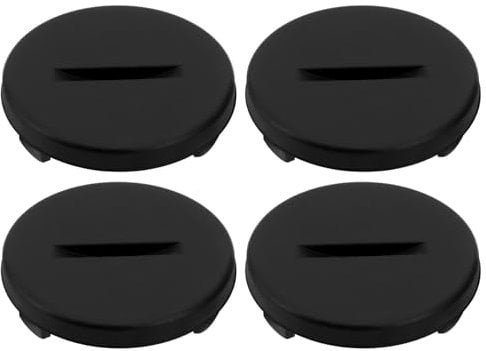 EMSea 4pcs Battery Cover Replacement Heart Rate Monitor Battery Cover 25mm Compatible with Wahoo TICKR HRM Part Repair Black Plastic