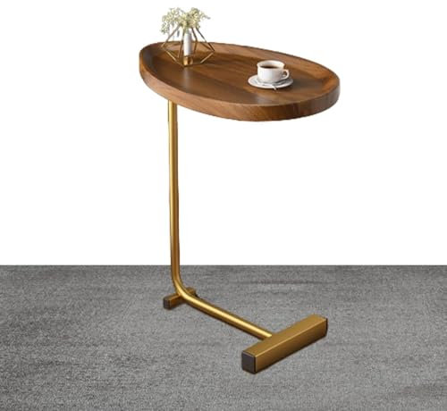 Beistelltisch in C-Form – Sofatisch in C-Form, Schlafsofa | Tee-Beistelltisch in C-Form, TV-Tisch, Sofa-Tablett-Tische mit Metallrahmen