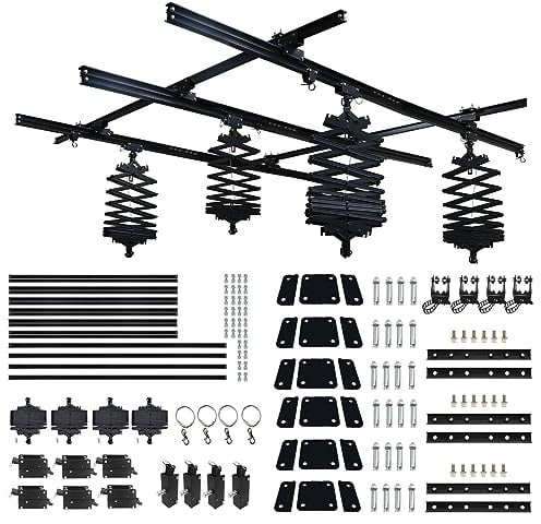 DATOUBOSS 4.0M x 5.0M Studio-Deckenschienen-System Pantograph Fotografie Studio-Schienen-Beleuchtungssystem Pantograph Studio-Arm 43-200CM Studio-Deckenschienen-System Fotografie (4.0Mx5.0M-B2)