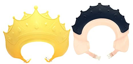 YARNOW 2Stücke Babyduschkappen Für Neugeborene Verstellbare Shampoo Kronenform Schützt Für Haarwäsche Styling