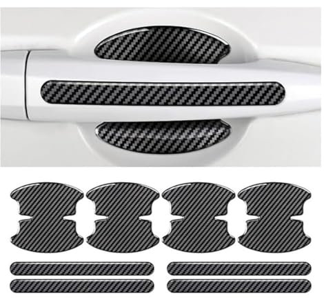 RWQZEOJO Protezione Maniglie Auto,per Fiat 500L Trekking/Cross 2014-2018 Adesivo Anti-Graffio Portiera Proteggi Maniglia Porta Porta Auto Pellicola Protettore Protezione