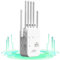 WiFi Extender Booster, Newest 6 Antennas Wireless Signal Booster Covers Up to 5800 Sq.ft and 55 Devices Internet Repeater, Home Wifi Booster Range Extender with Ethernet Port, Quick Setup